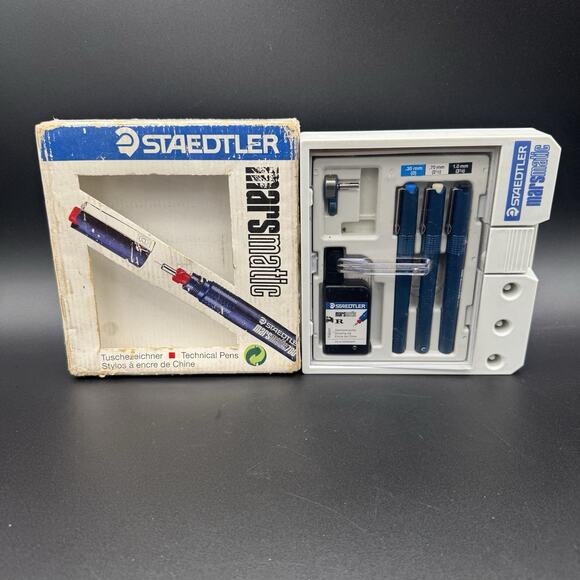 staedtler marsmatic 700 S3-ITT Mechanical Pencil Set Engineer Architect AS-IS - Picture 1 of 9